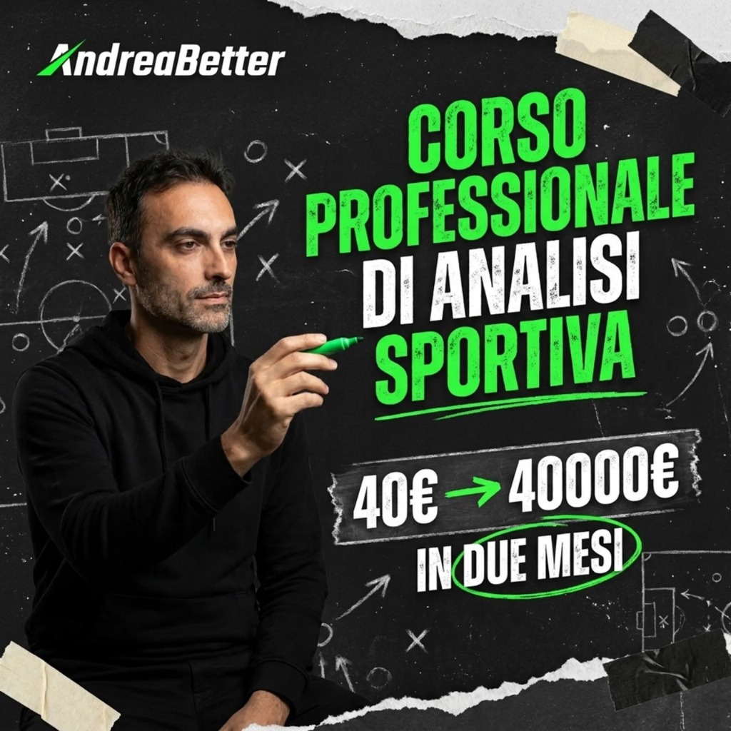 Andrea alla lavagna tattica mentre spiega il percorso da 40€ a 40.000€